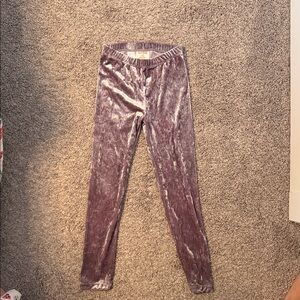 Cat & Jack Velvet Kids Leggings in Mauve